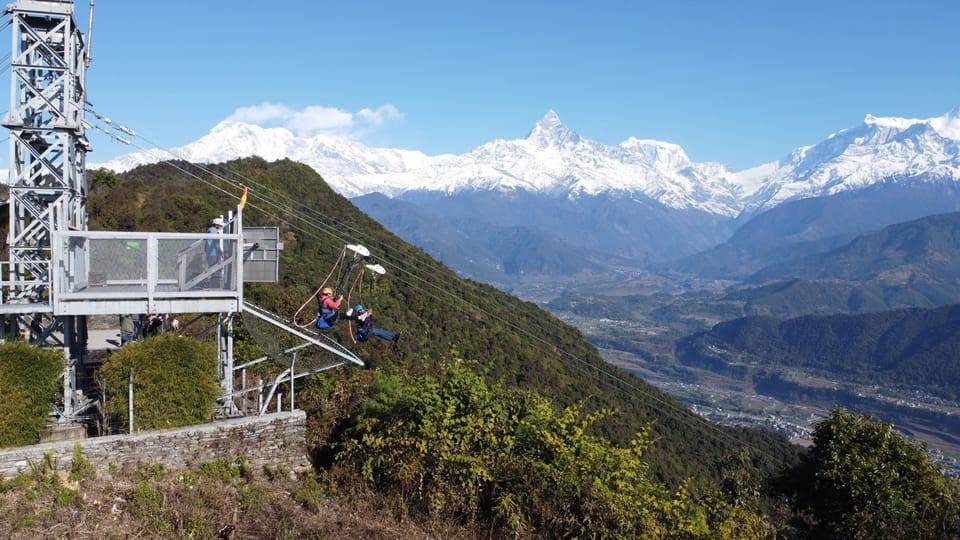 Pokhara: ZipFlyer and Bungee Jump Combo