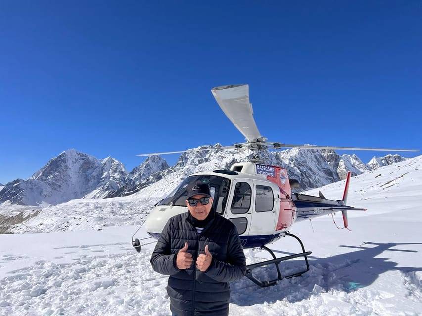 Helicopter Landing at Everest Base Camp, Kalapather