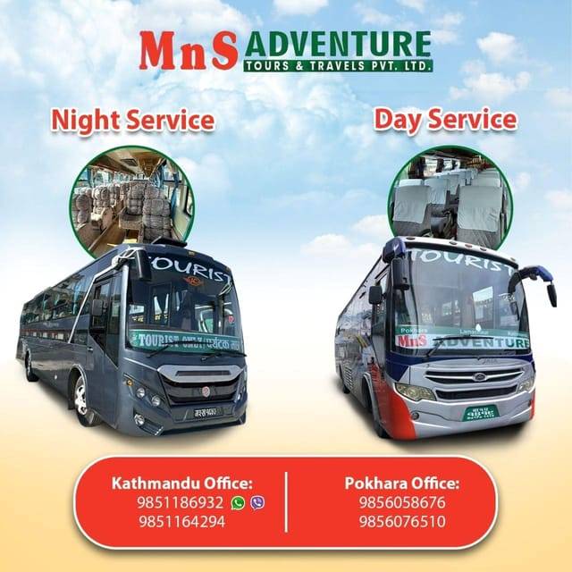 From Pokhara: Night Bus with Sofa Seat to Kathmandu