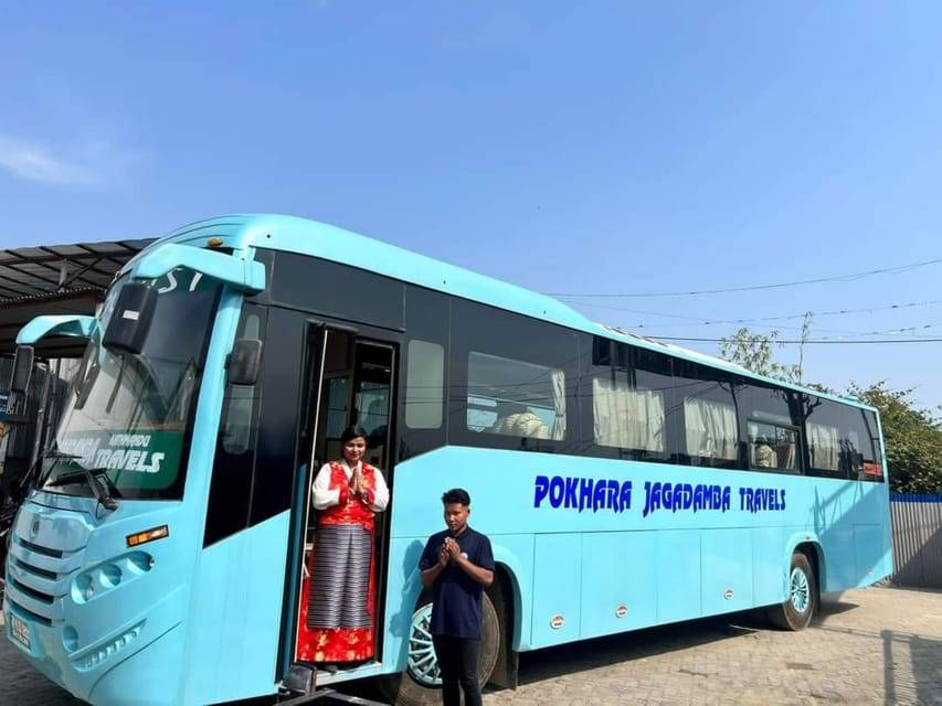 From Kathmandu to Pokhara Jagadamba VIP Sofa Bus.