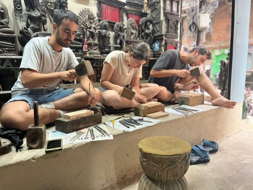 Kathmandu: Wood Carving Workshop with Hotel Pickup (3 Hours)