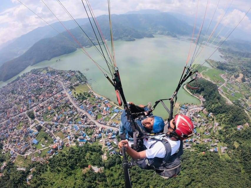 Pokhara: Thrilling Paragliding Experience with Photo & Video