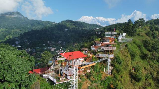 360 ° Pokhara view of Cottage in Valley