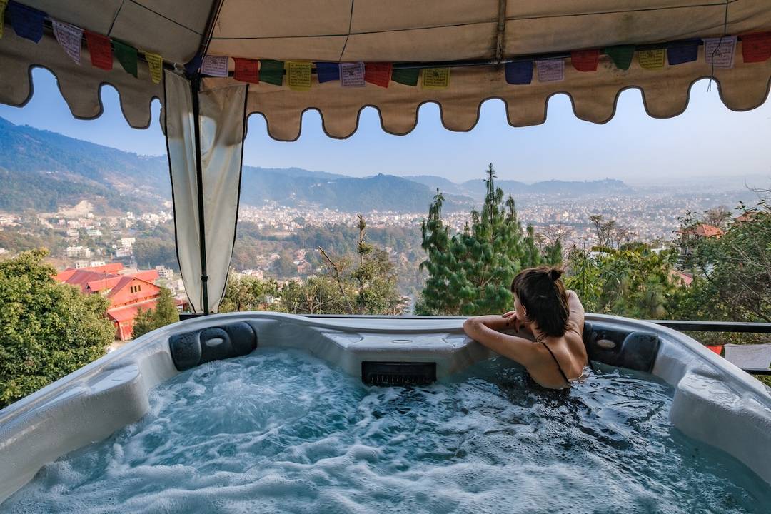 Yurt-Tent with private Jacuzzi — photo