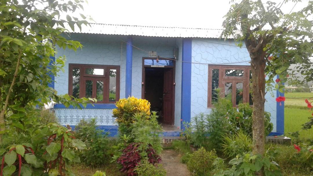 A house in heaven with yoga — photo