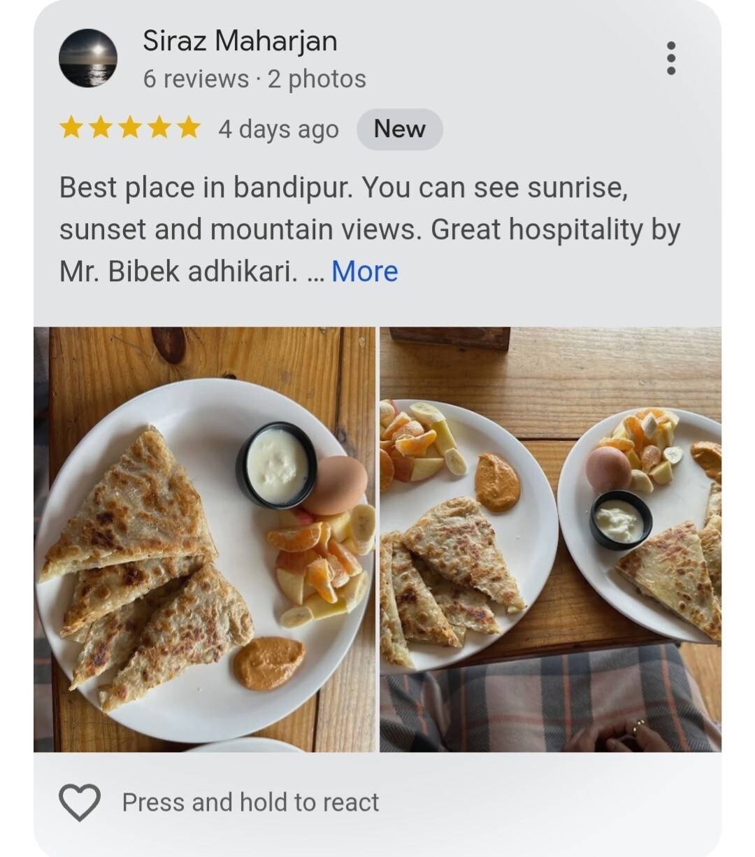 Budget B&B Bandipur | Shared Dorm Daily Breakfast