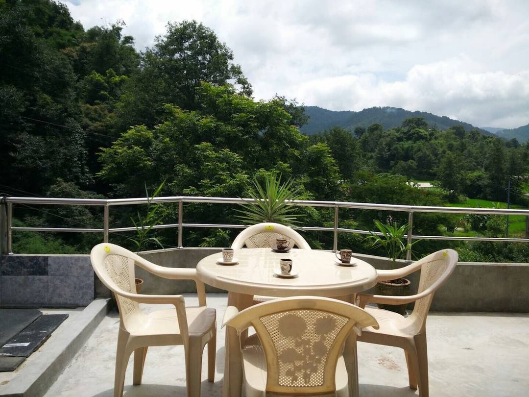 House on mountain.