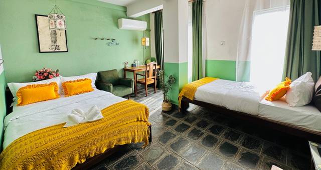 Hotel Darwin near thamel family room rooftop