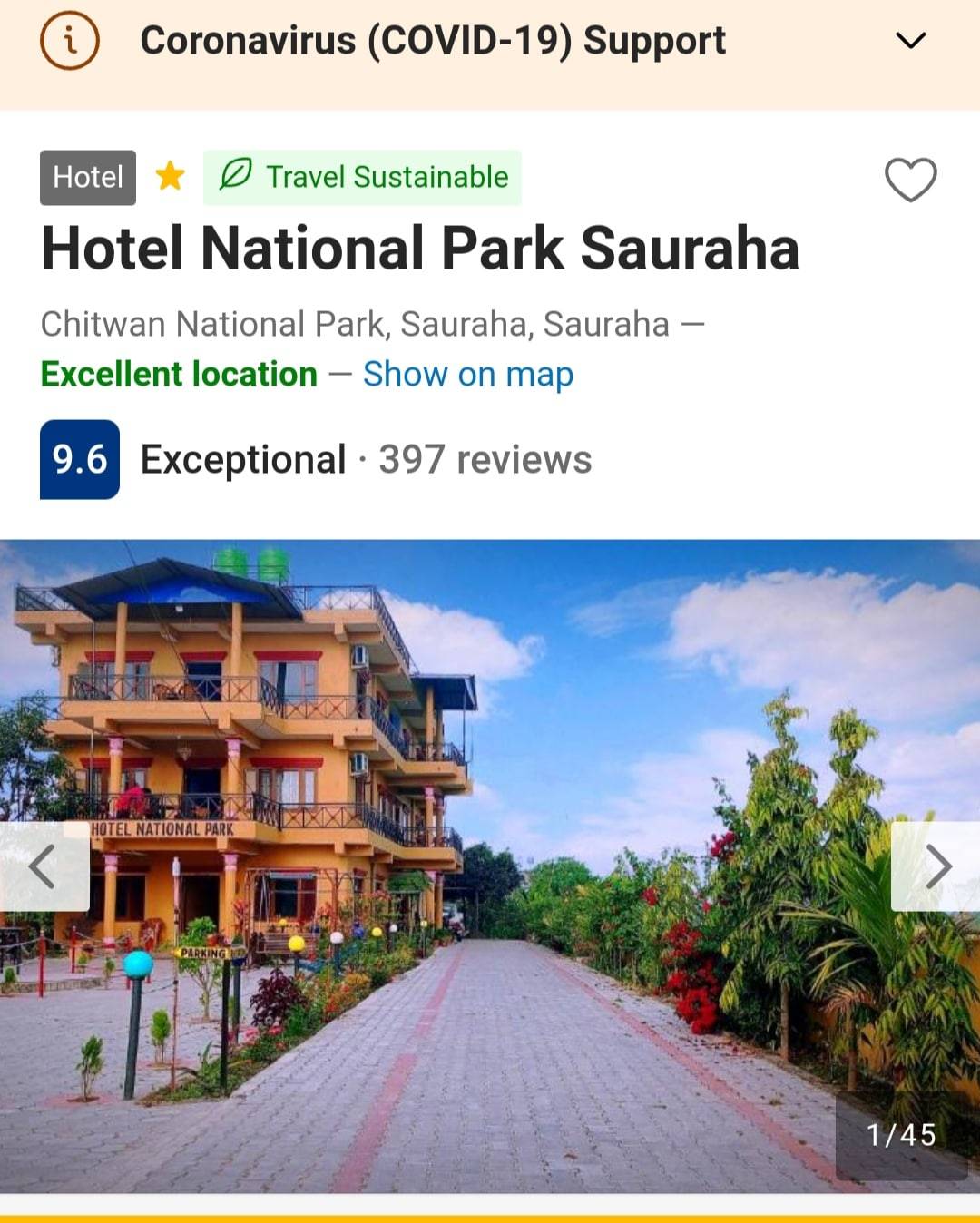 One Double Bed for 2 Person Available at Sauraha — photo