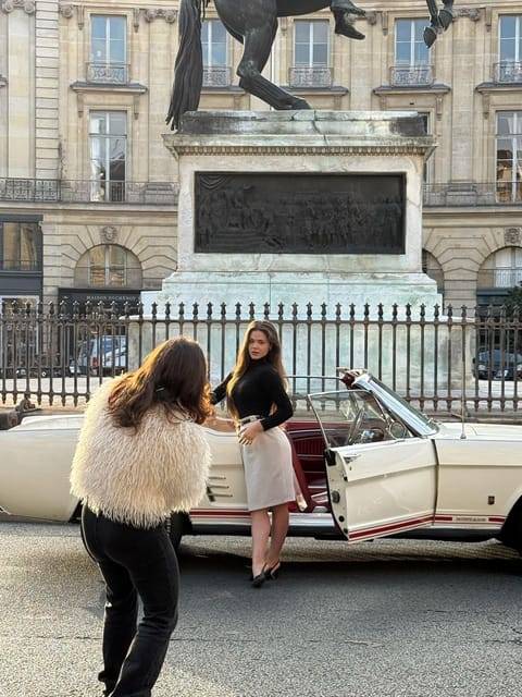 Paris: Vintage Mustang Photoshoot or Video Experience