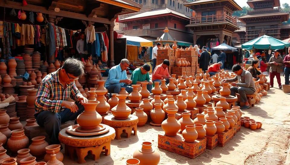 Bhaktapur: Pottery and Craft Tour with Hands-On Experience