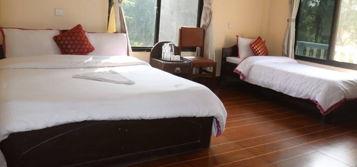 Top Rated Hotel Near Main Street in Sauraha — Hotel Peacock