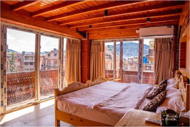Room with private balcony