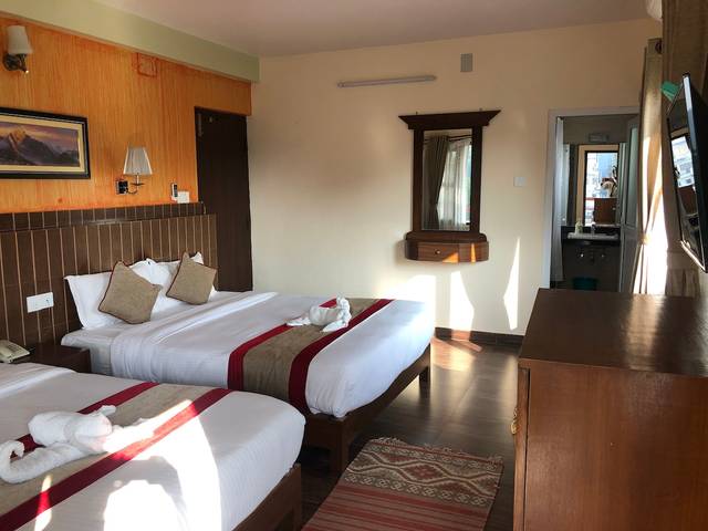 Family Room with private balcony , garden