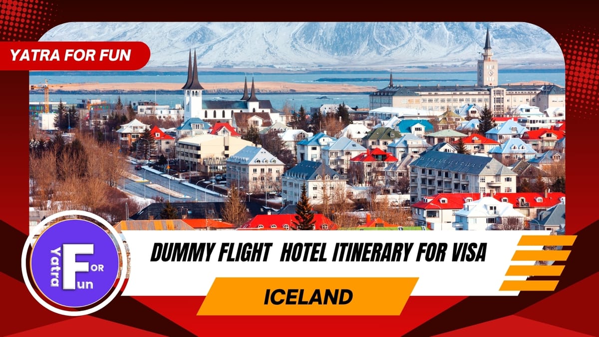Dummy Ticket and Accommodation Booking for Iceland Visa