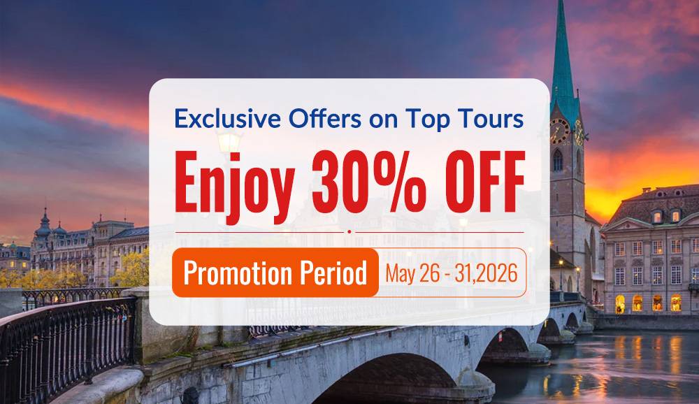 10-Day Rome to Paris Tour: Florence, Venice, Zurich, Grindelwald, Lucerne | Free Airport Pick-up in Rome | Breakfasts and Ticket Admission Included