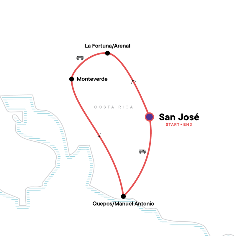 9-Day Costa Rica Family Experience Tour from San Jose: La Fortuna, Monteverde and Manuel Antonio | Small Group Tour
