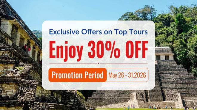 12-Day from Mexico City to Cancun Tour【All Inclusive】: Puebla, Oaxaca, Palenque | Airport Pick-up | Admission Included