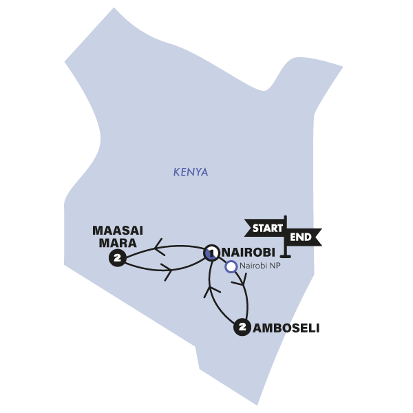 6-Day Kenyan Highlights Group Tour from Nairobi: Maasai Mara National Reserve and Amboseli｜6 Included Experiences