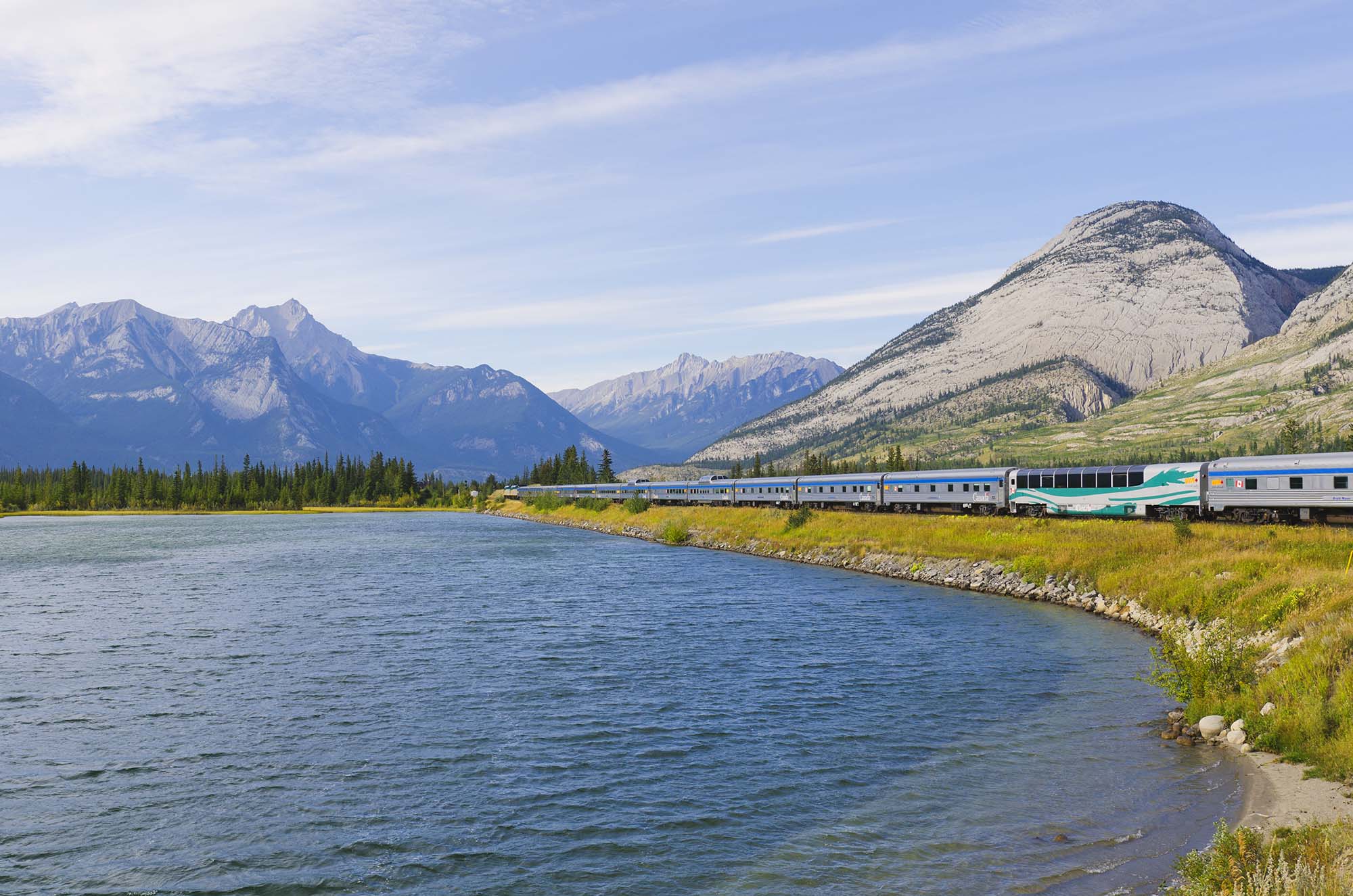 【14 Pax Small Group】7-Day Canadian Rockies with VIA and Amtrak Railway Experience Summer Tour from Vancouver: Waterton, Glacier, Jasper, Yoho National Parks, Columbia Icefield and Lake Louise