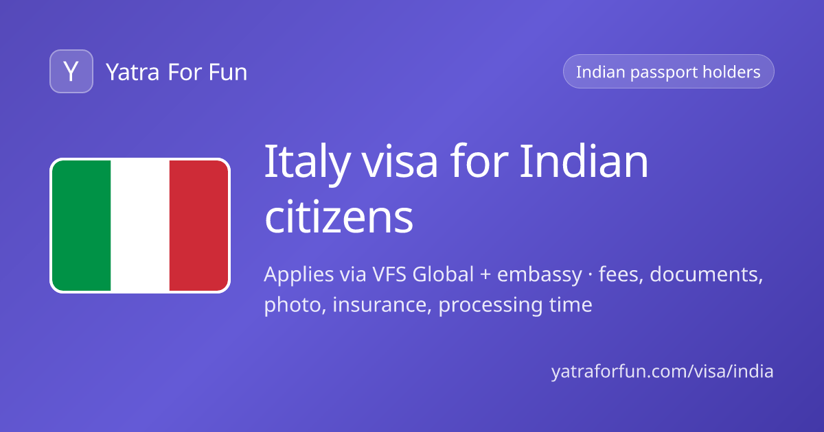 Italy Visa Travel Insurance for Indians: Cover and Cost